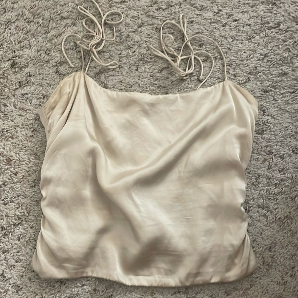 Reformation satin top size 6.